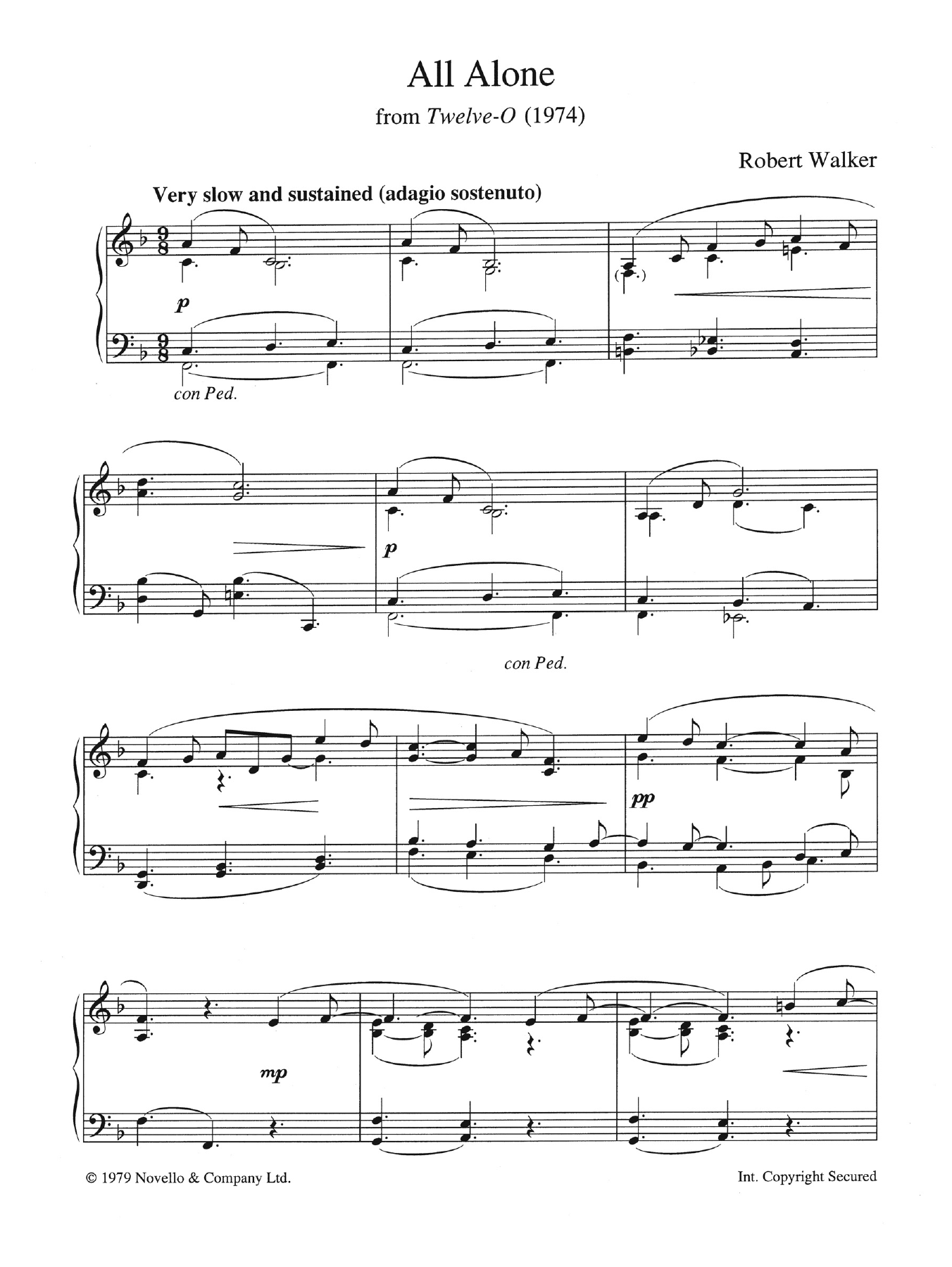 Produktbild zu: All Alone (from Twelve-O)
