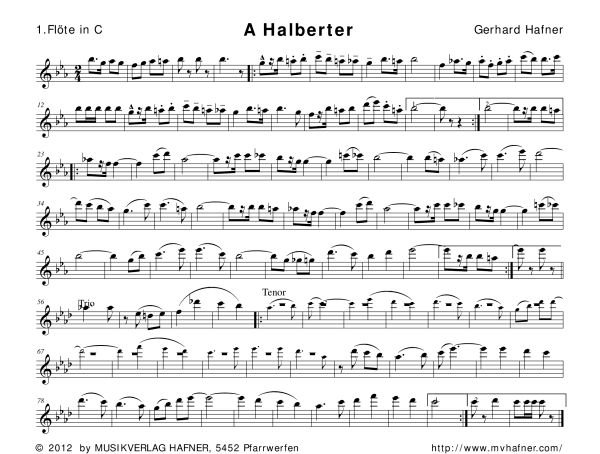 Product gallery: Page 1 of 11 A Halberter, , (woodwind and brass)