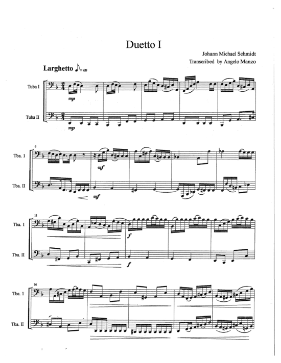 Produktbild zu: Duetto I Johann Schmidt