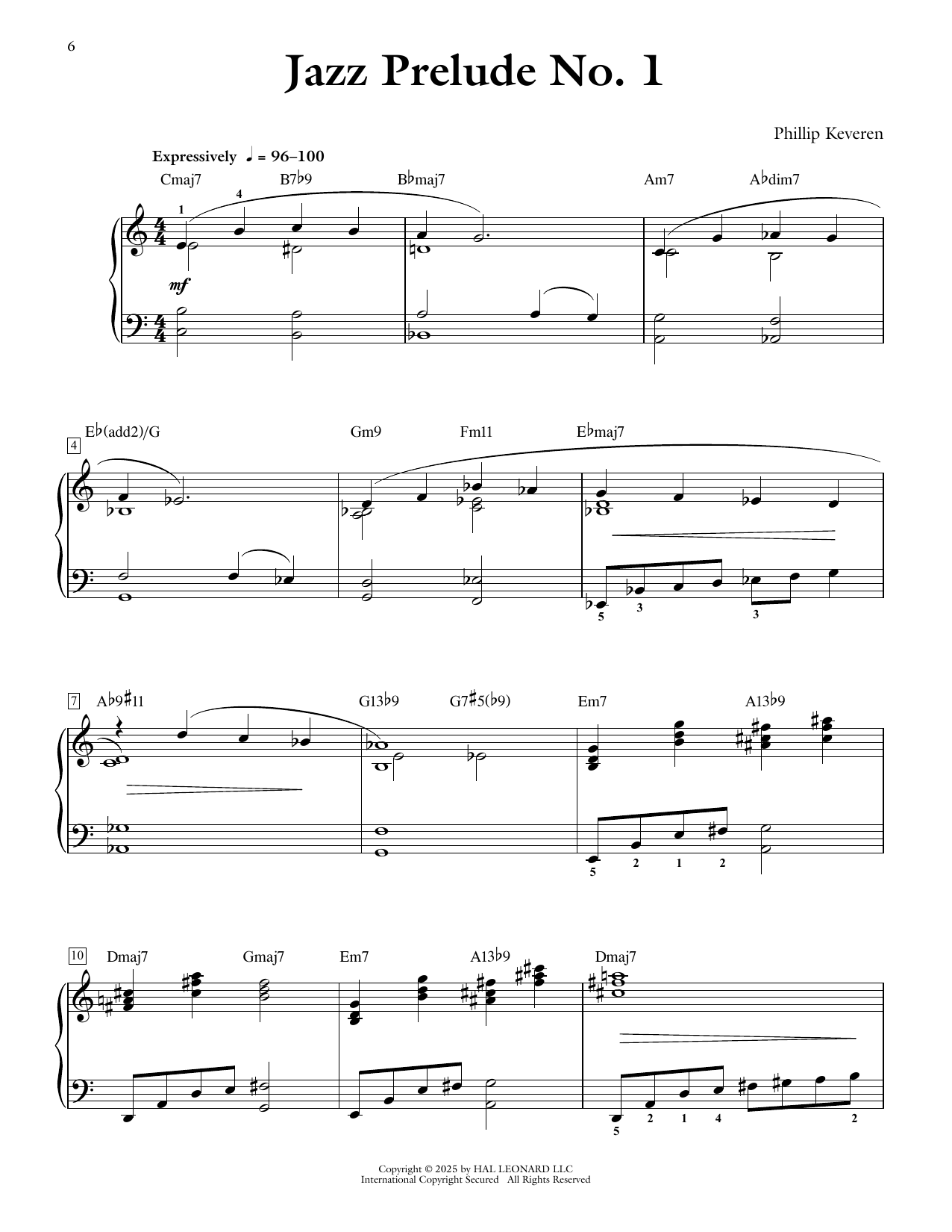 Produktgalerie: Seite 1 von 1 Jazz Prelude No. 1, Phillip Keveren, Klavier
