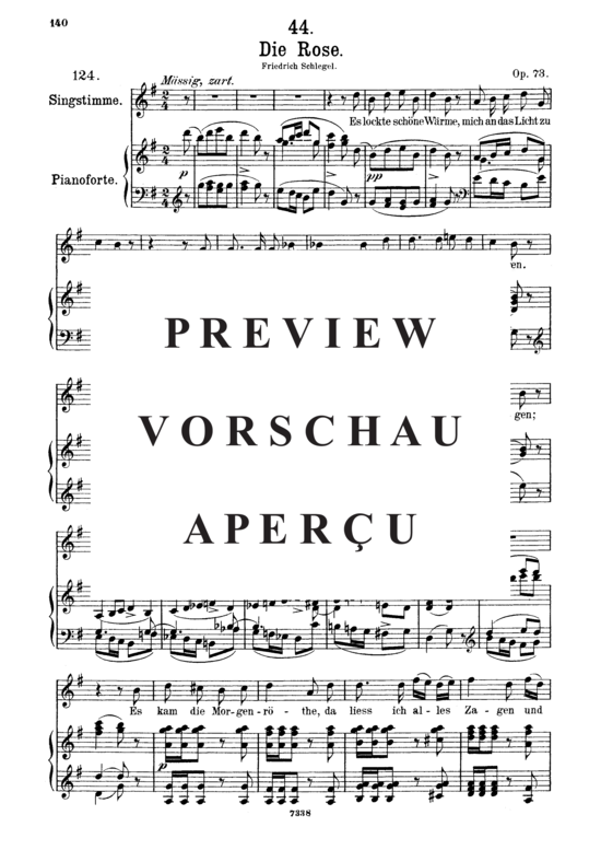 Product gallery: Page 2 of 3 Die Rose D.745, , Medium Voice and Piano