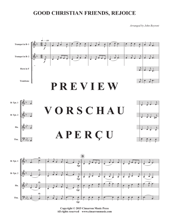Produktgalerie: Seite 3 von 9 Good Christian Friends, Rejoice , , (Blechbläserquartett)