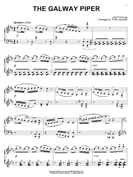 Product gallery: Page 1 of 1 The Galway Piper, Irish Folksong