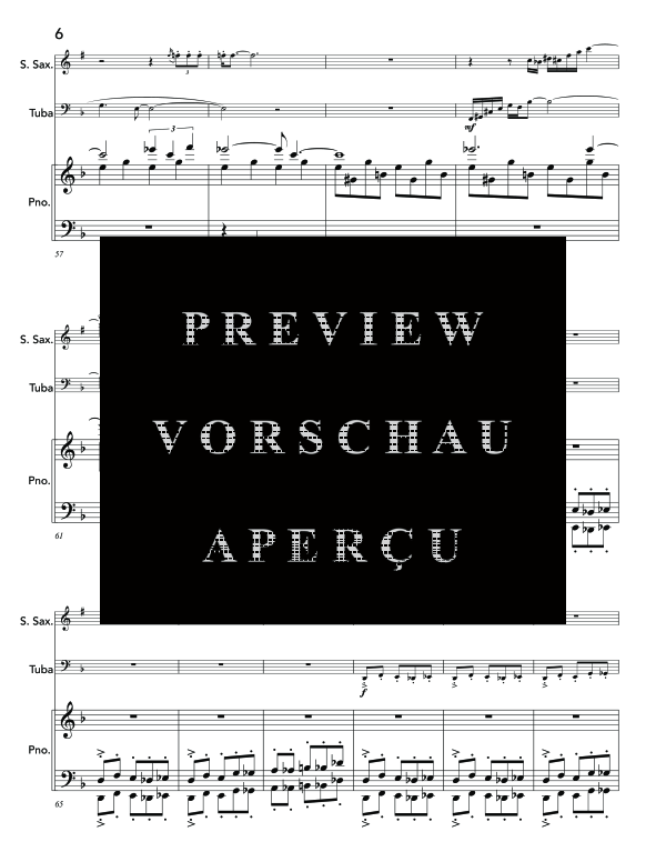 Produktgalerie: Seite 10 von 11 Mile Marker 78, , (Trio Sopran Saxophon, Tuba und Klavier)