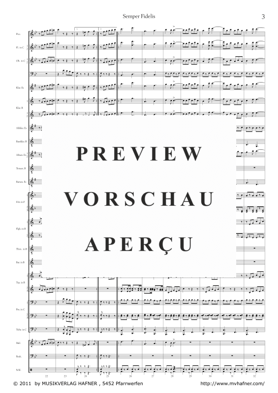 Product gallery: Page 8 of 11 Semper Fidelis, , (large wind orchestra)