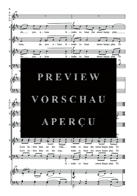 Produktgalerie: Seite 9 von 11 At that hour when all things have repose, , Sopran Solo, Gemischter Chor und Harfe