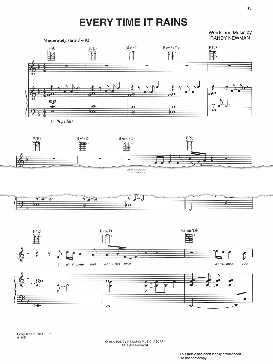 Produktbild zu: Every Time It Rains