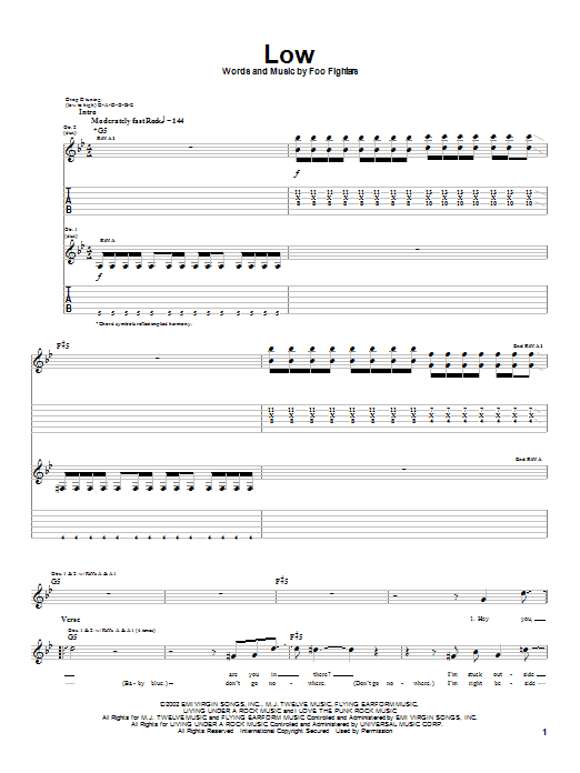 Product gallery: Page 1 of 1 Low, Foo Fighters