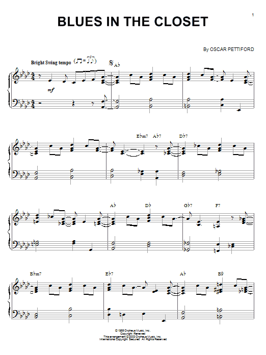 Product picture to: Blues In The Closet [Jazz version]