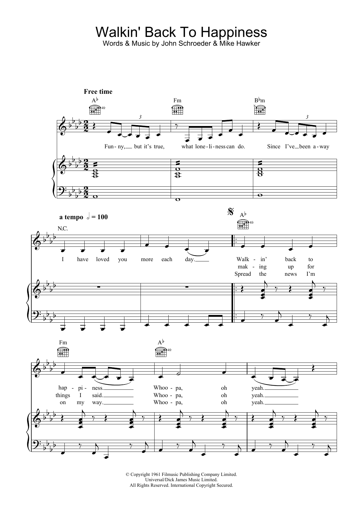 Produktgalerie: Seite 1 von 1 Walkin' Back To Happiness, Helen Shapiro, Gesang, Gitarre, Klavier