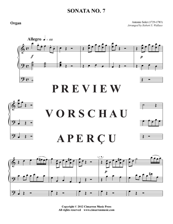 Produktgalerie: Seite 20 von 21 Sonate Nr. 7 , , (Blechbläserquintett + Orgel)