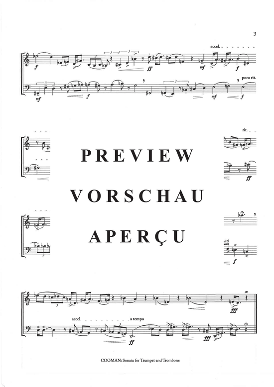 Produktgalerie: Seite 4 von 10 Sonata for Trumpet and Trombone , , (Trompete in C + Posaune)