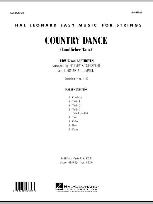 Produktbild zu: Country Dance (Landlicher Tanz) - Full Score