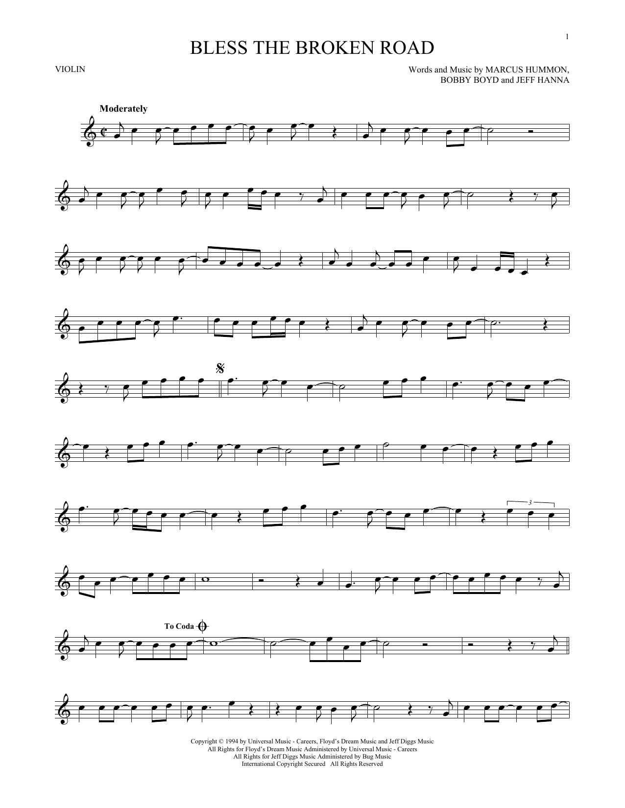 Product gallery: Page 1 of 1 Bless The Broken Road, Rascal Flatts