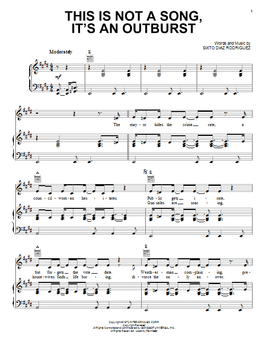 Produktbild zu: This Is Not A Song, It's An Outburst