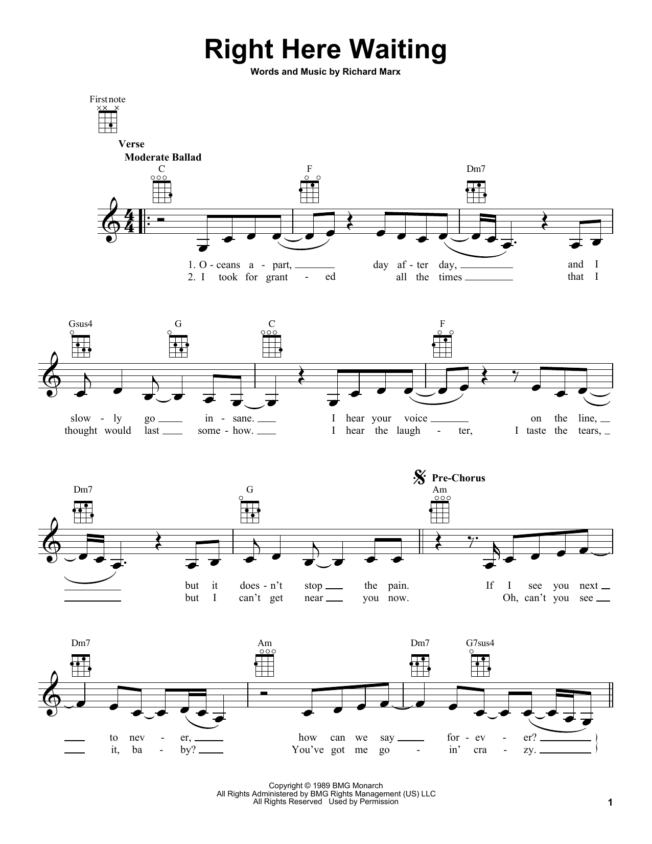 Product gallery: Page 1 of 1 Right Here Waiting, Richard Marx