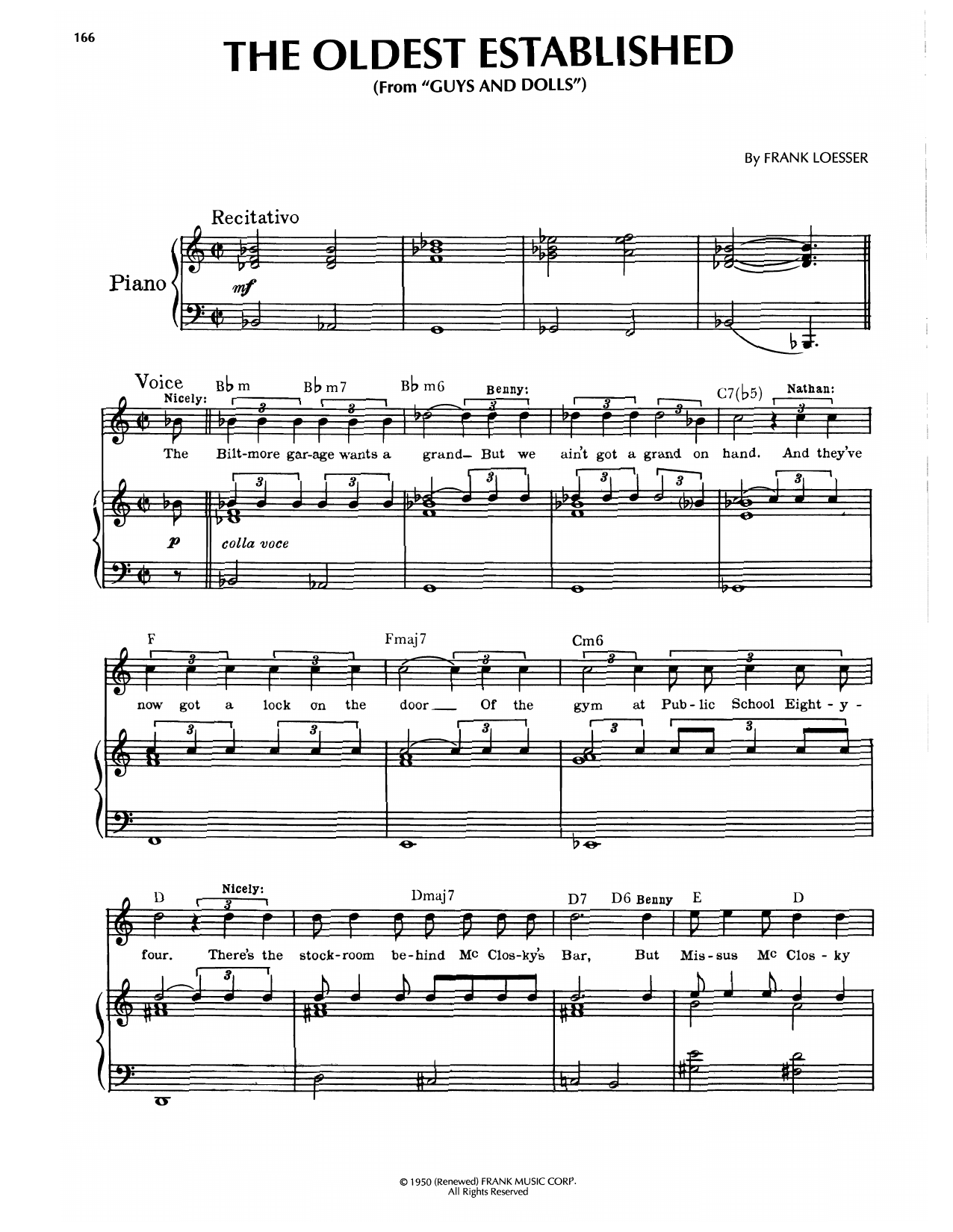 Produktbild zu: The Oldest Established (from Guys And Dolls)