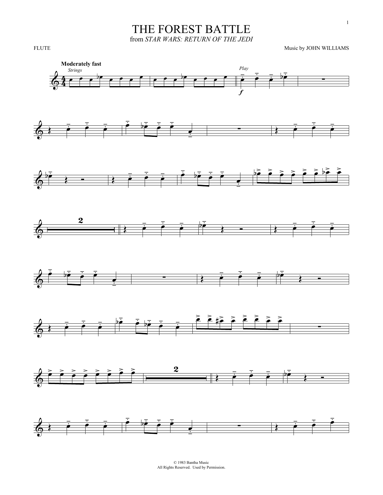 Product gallery: Page 1 of 1 The Forest Battle (from Star Wars: Return Of The Jedi), John Williams