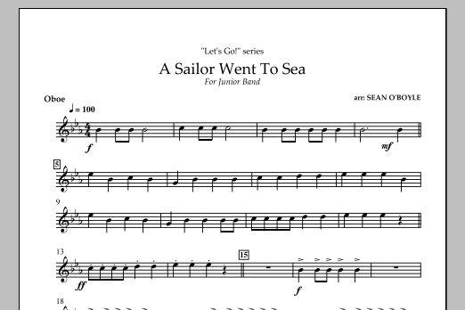 Produktbild zu:  A Sailor Went To Sea - Oboe - 