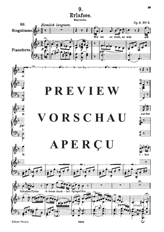 Product gallery: Page 2 of 4 Erlafsee D.586, , High Voice and Piano