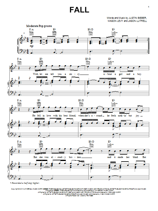 Product gallery: Page 1 of 1 Fall, Justin Bieber