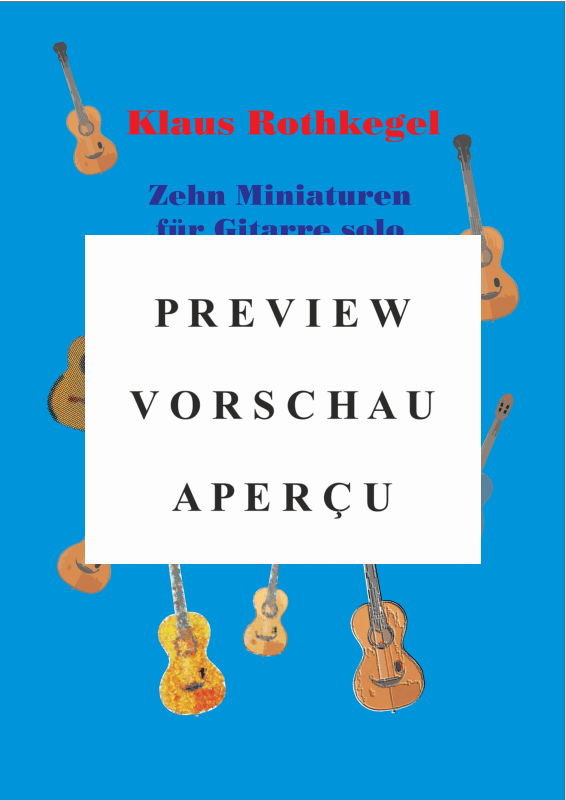 gallery: !0 Miniaturen für Gitarre im populären Stil, , (Gitarre Solo)