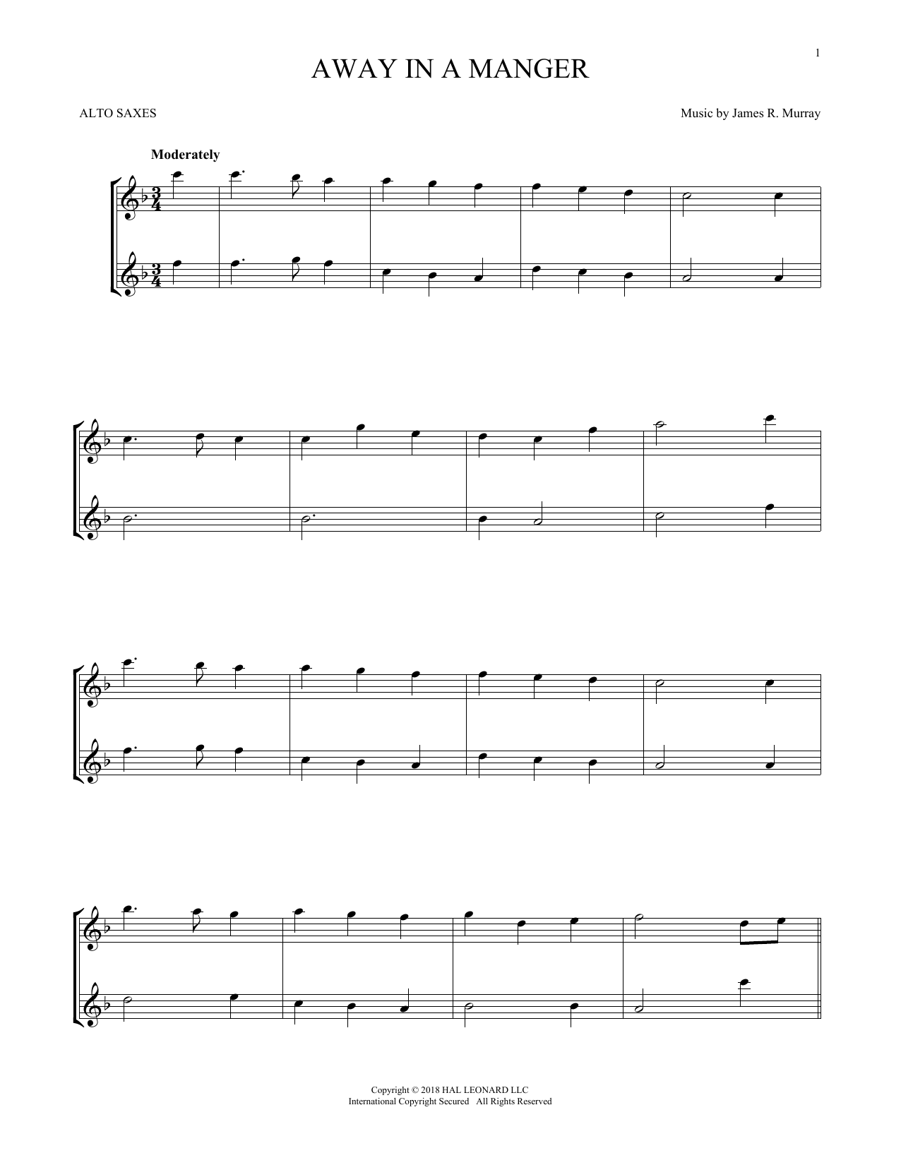 Product gallery: Page 1 of 1 Away In A Manger, James R. Murray