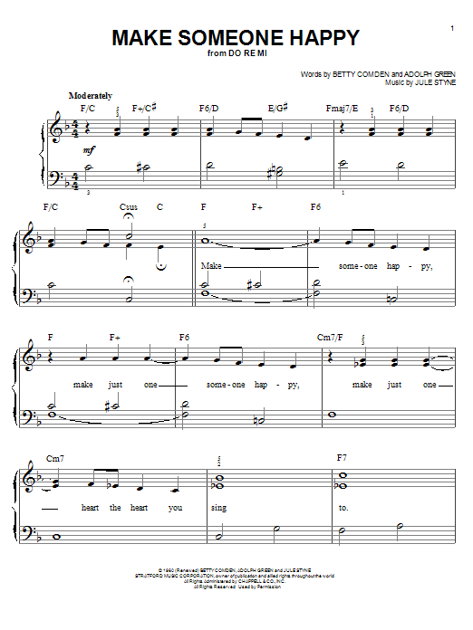 Produktbild zu: Make Someone Happy (from Do Re Mi)