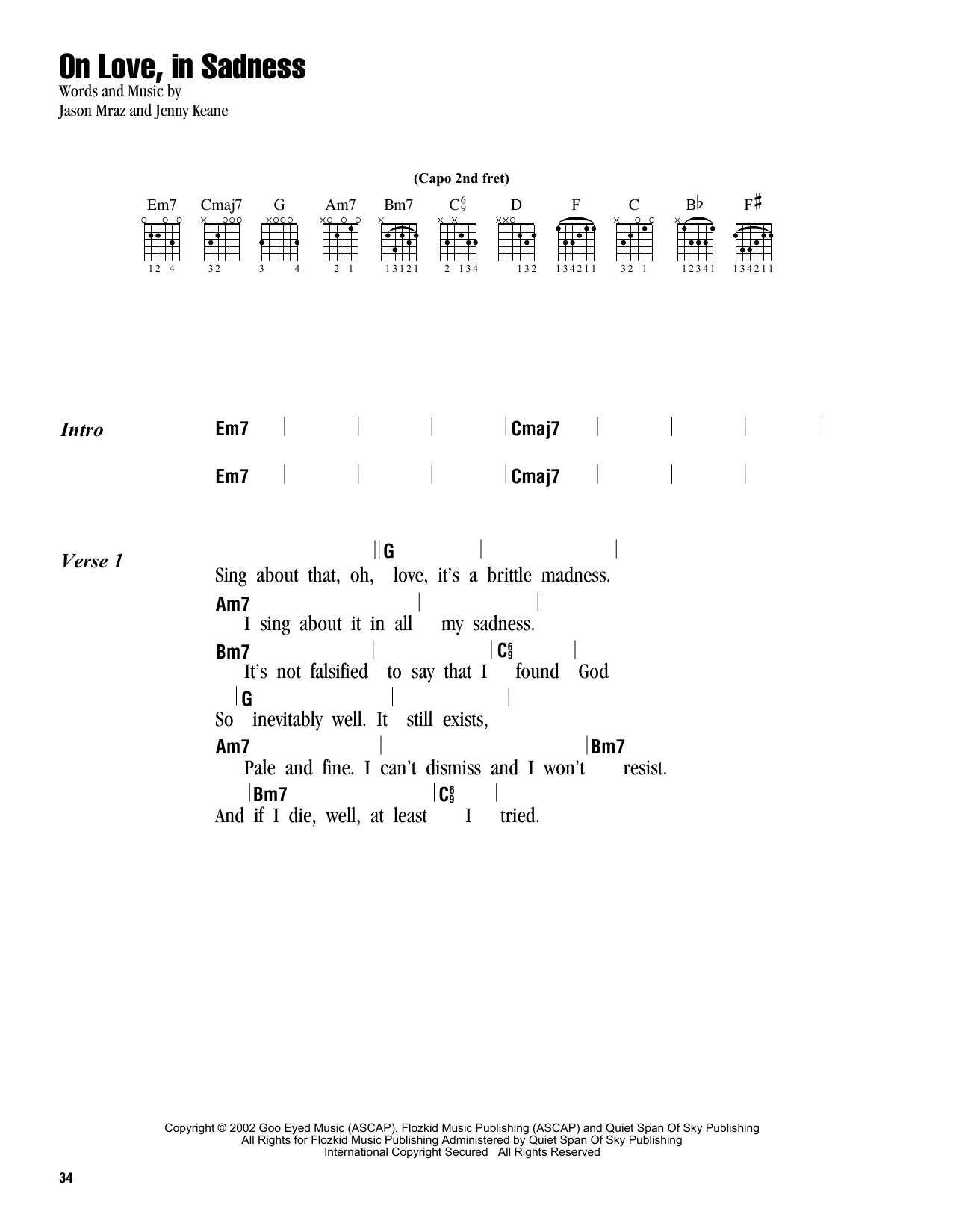 Produktbild zu: On Love, In Sadness