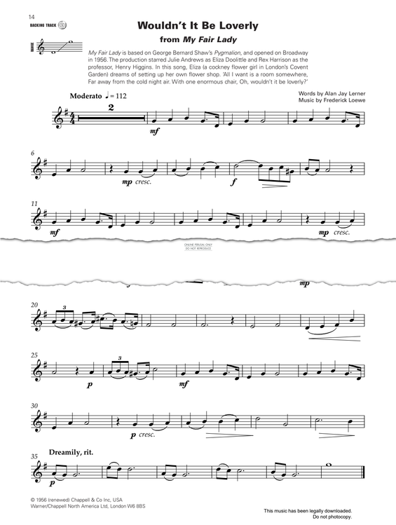 Produktgalerie: Seite 1 von 1 Wouldn't It Be Loverly? (from 'My Fair Lady'), Frederick Loewe, Klavier, Trompete