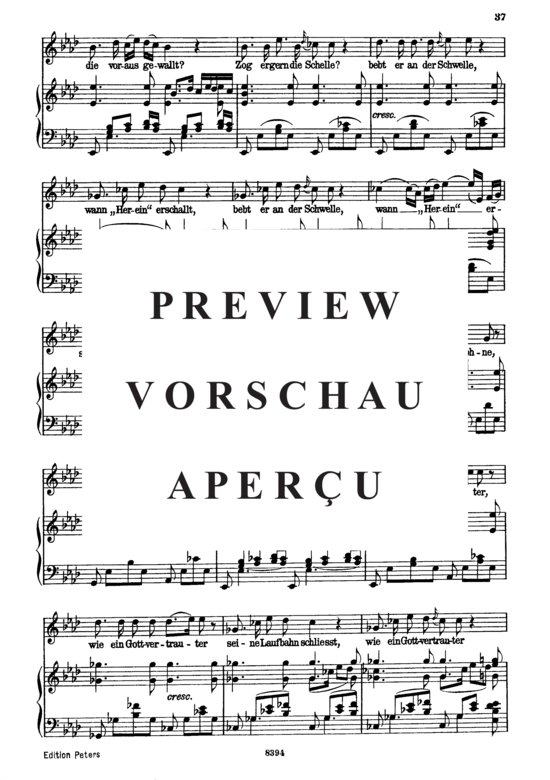 Product gallery: Page 3 of 5 Das Zügenglöcklein D.871, , High Voice and Piano