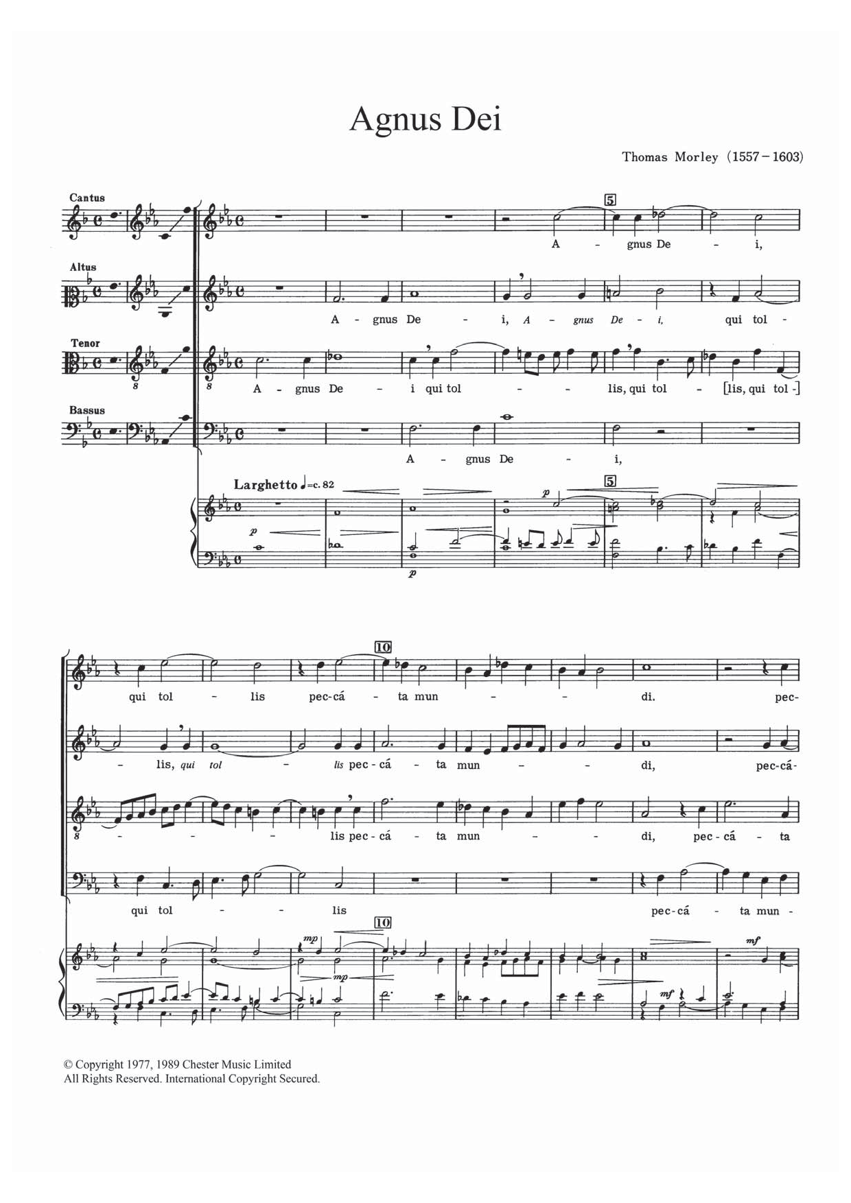 Produktbild zu: Agnus Dei