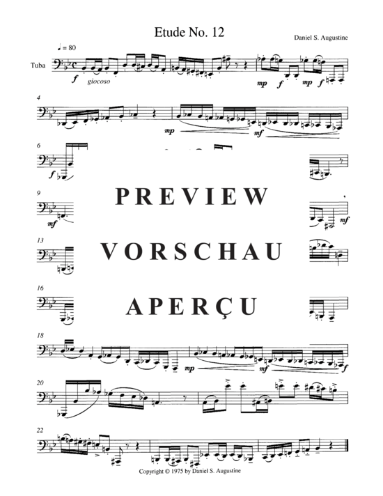 Product gallery: Page 16 of 21 Seventeen Etudes for Tuba , , (Tuba Solo)