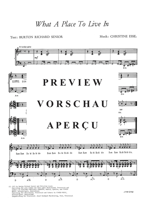 Produktgalerie: Seite 4 von 4 What A Place to Live in , Pop Tops, Klavier und Gesang