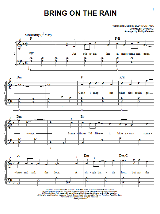 Produktbild zu: Bring On The Rain (arr. Phillip Keveren)