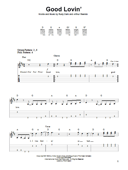 Produktgalerie: Seite 1 von 1 Good Lovin', The Young Rascals, Gitarre