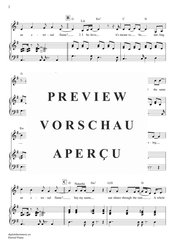 gallery: Eternal Flame , Kitten, Atomic, Voice with Piano Accompaniment