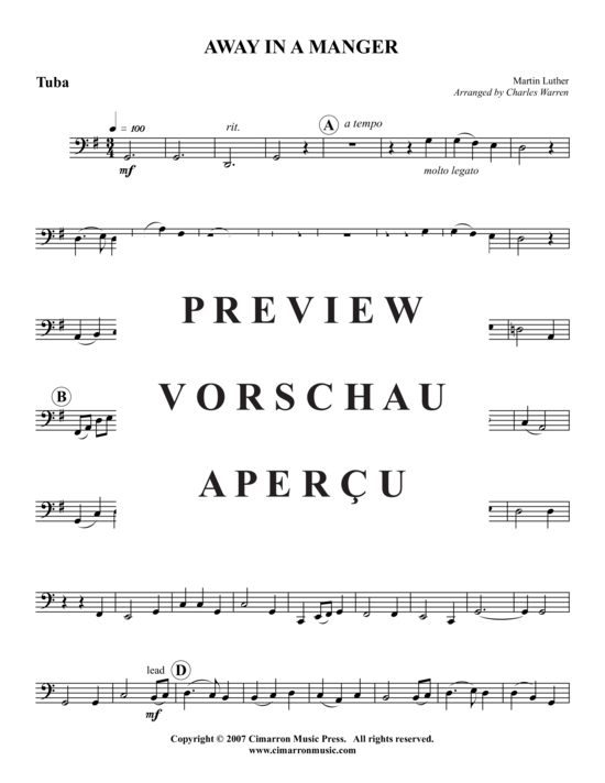Produktgalerie: Seite 14 von 15 Away in the Manger , , (Blechbläserquintett)