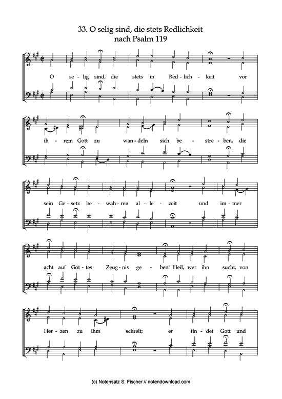 Product picture to: O selig sind, die stets Redlichkeit Psalme des Kantons Schaffhausen (1867)