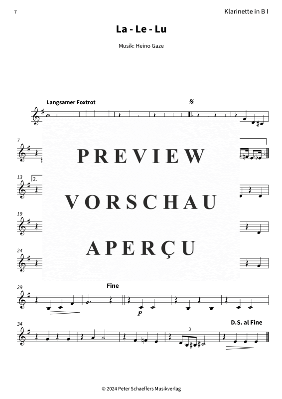Product gallery: Page 9 of 11 La - Le - Lu, Heinz Rühmann, (Woodwind Quartet)