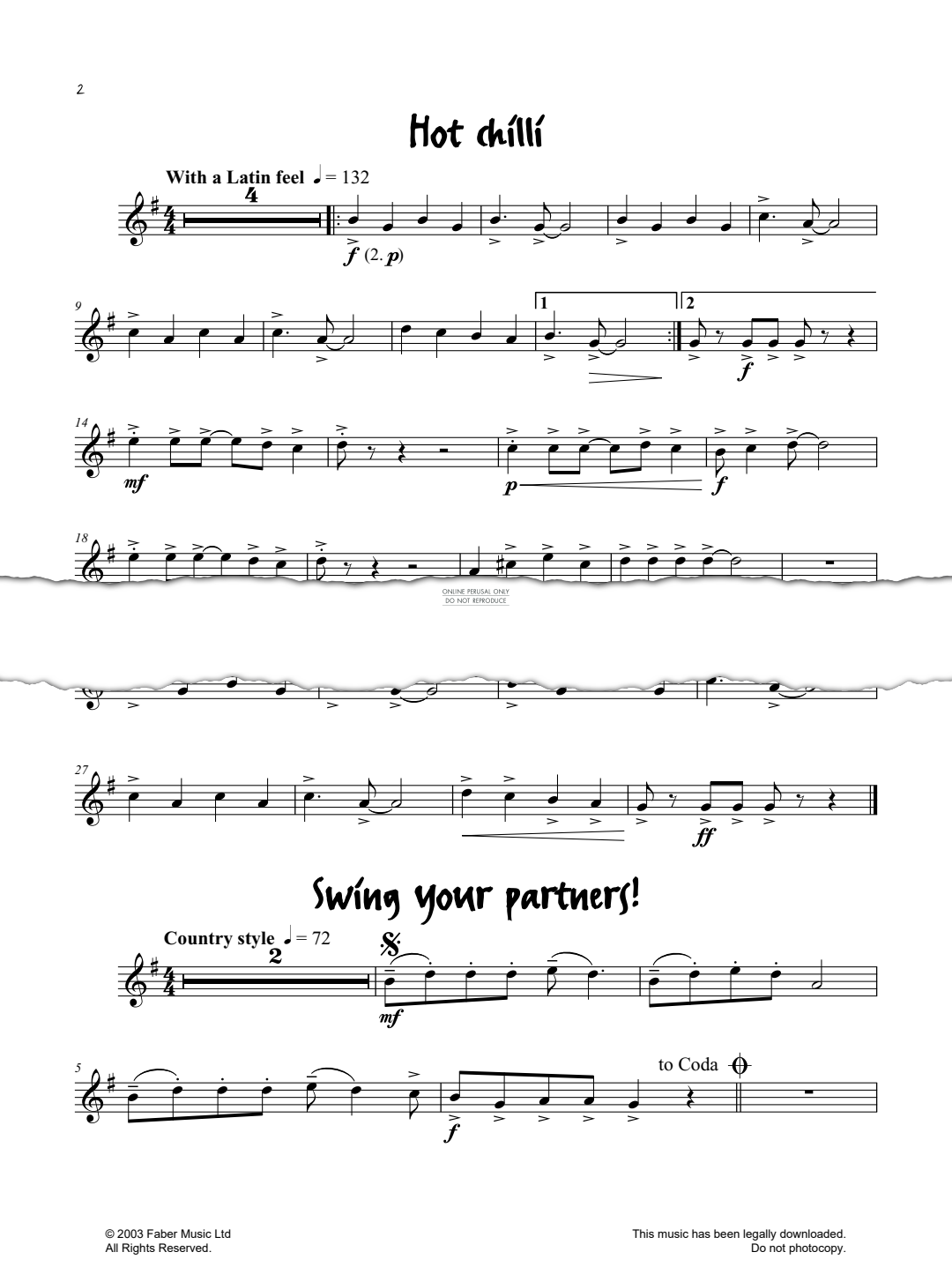 Product gallery: Page 1 of 1 Hot chilli (from 'Really Easy Jazzin' About'), Pam Wedgwood