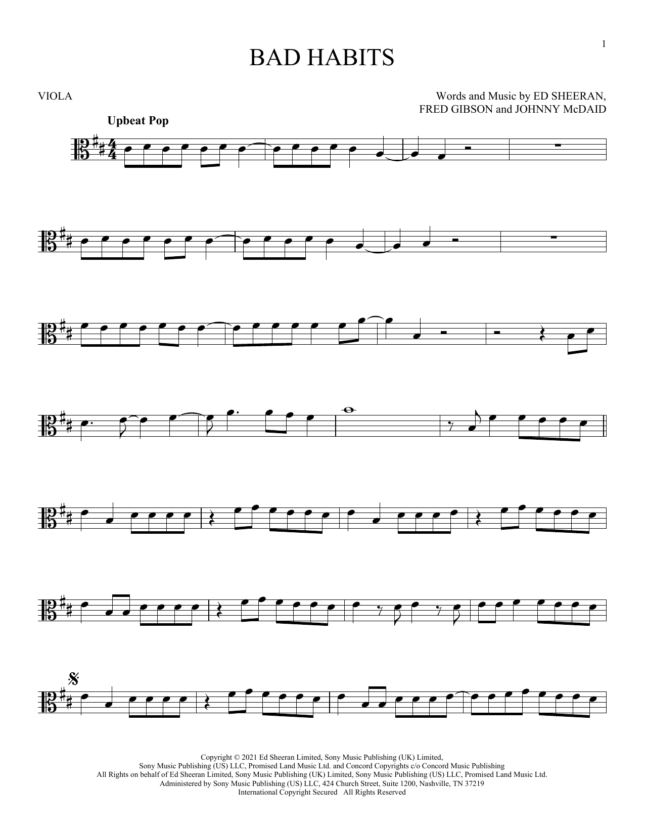 Produktbild zu: Bad Habits - Ed Sheeran