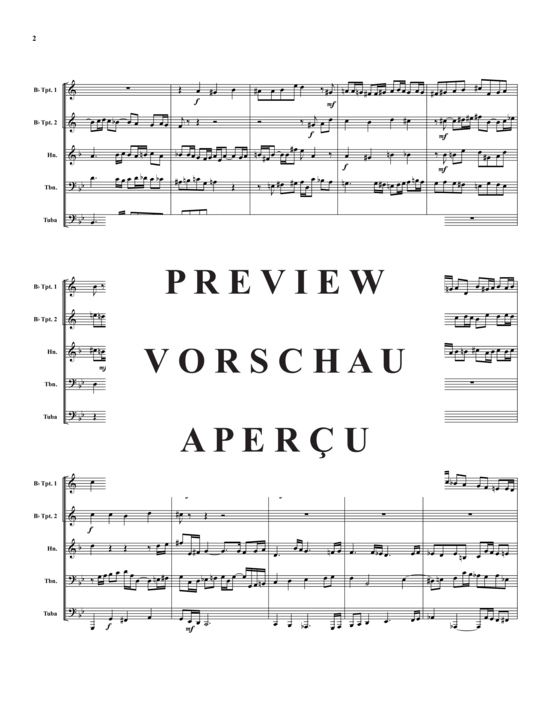 Produktgalerie: Seite 3 von 10 Fuge Nr. 1 in Bb , , (Blechbläserquintett)