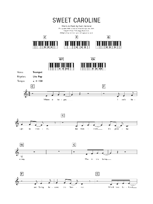 Product gallery: Page 1 of 1 Sweet Caroline, Neil Diamond
