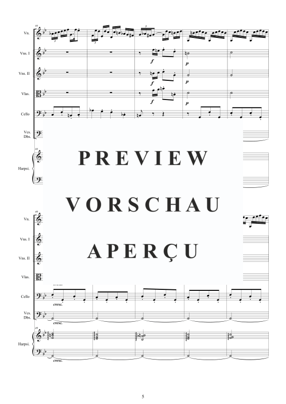 Produktgalerie: Seite 6 von 11 Violin Konzert in G-Moll BWV 1056, , Gemischtes Ensemble Violine, Violoncello, Streicher und Cembalo BC