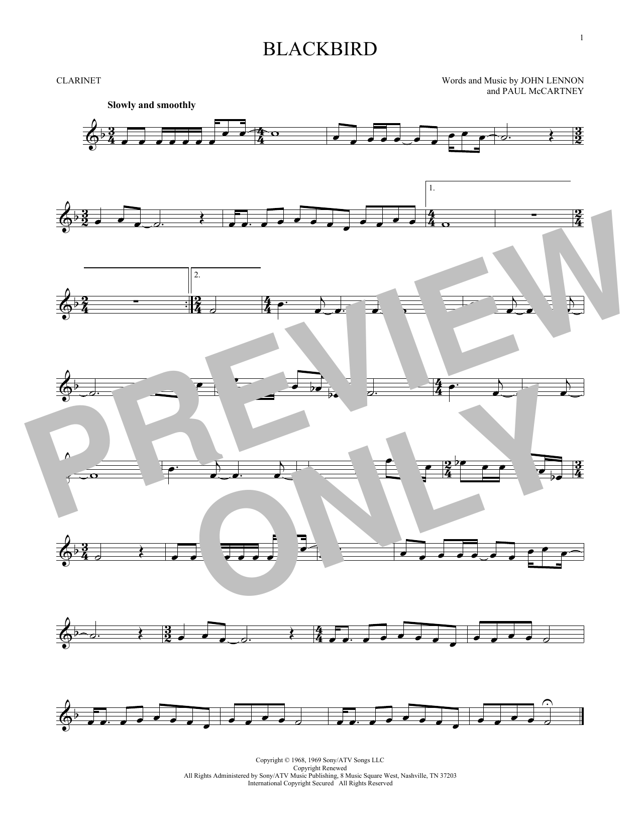 Product gallery: Page 1 of 1 Blackbird, The Beatles