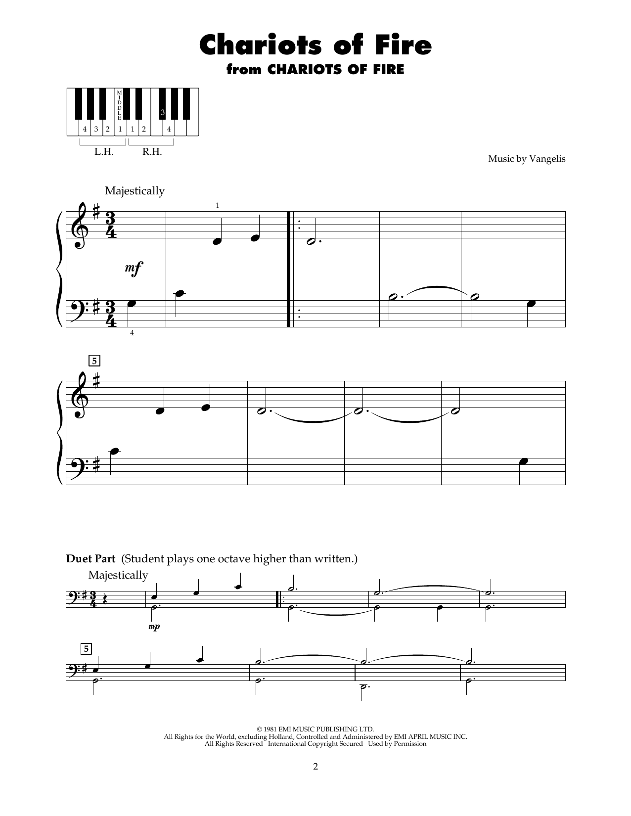 Product gallery: Page 1 of 1 Chariots Of Fire, Vangelis