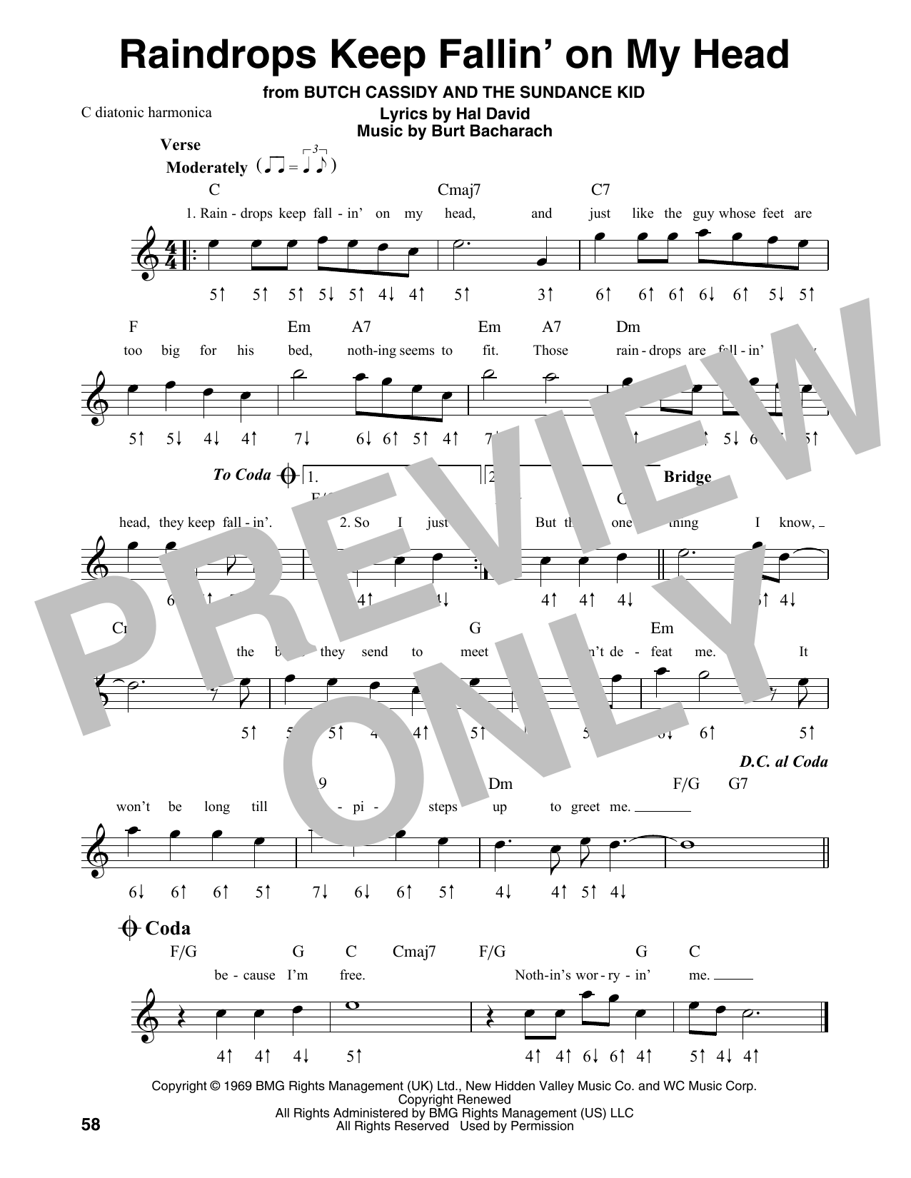 Product gallery: Page 1 of 1 Raindrops Keep Fallin' On My Head, B.J. Thomas