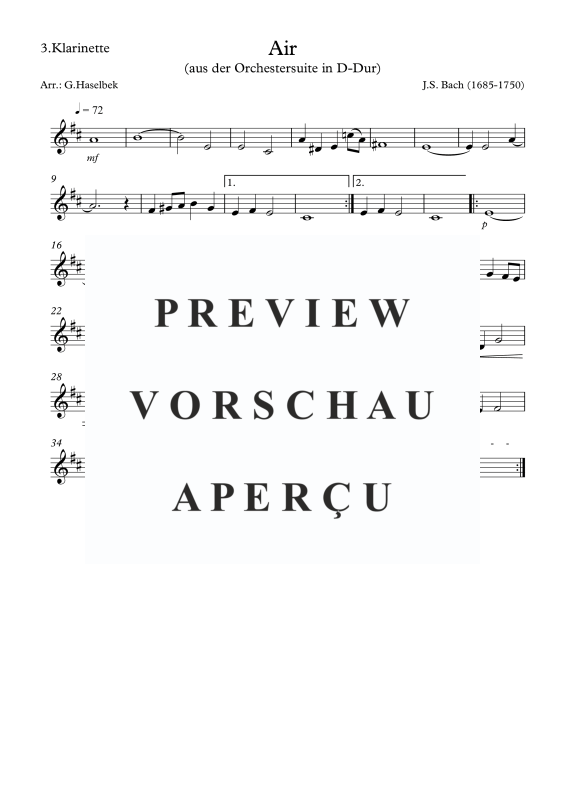 gallery: Air, , Clarinet Quartet 3x Clarinet In Bb and Bass Clarinet