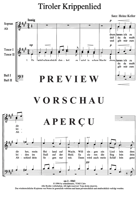 Produktgalerie: Seite 2 von 3 Tiroler Krippenlied , , (Gemischter Chor)